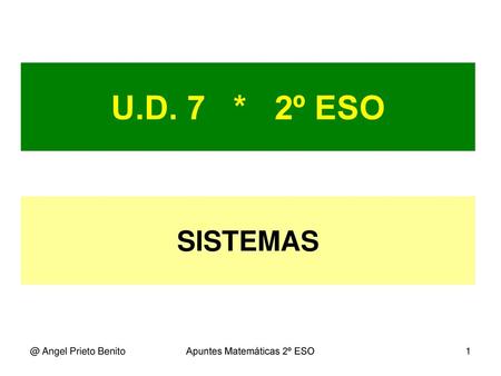 Apuntes Matemáticas 2º ESO