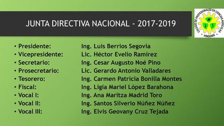 JUNTA DIRECTIVA NACIONAL