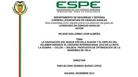 DEPARTAMENTO DE SEGURIDAD Y DEFENSA