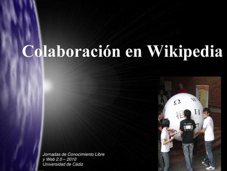 Colaboración en Wikipedia