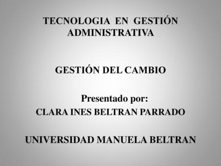 TECNOLOGIA EN GESTIÓN ADMINISTRATIVA