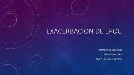 CADAMURO GONZALO NEUMONOLOGO HOSPITAL MISERICORDIA
