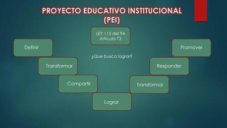 PROYECTO EDUCATIVO INSTITUCIONAL (PEI)