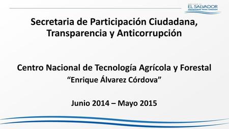Secretaria de Participación Ciudadana, Transparencia y Anticorrupción