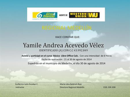 Yamile Andrea Acevedo Vélez