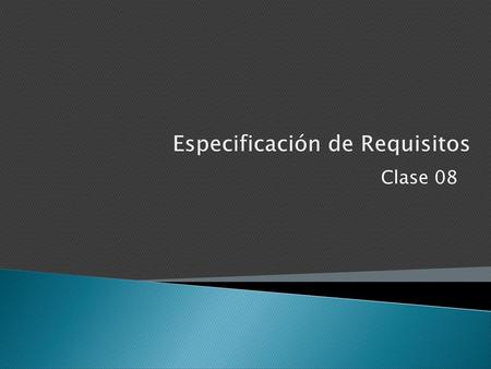 Especificación de Requisitos