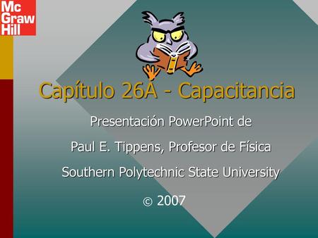 Capítulo 26A - Capacitancia