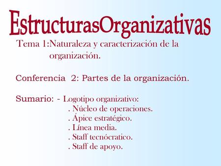 EstructurasOrganizativas