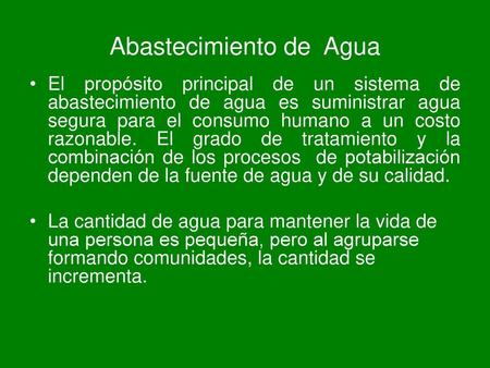 Abastecimiento de Agua