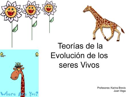Teorías de la Evolución de los seres Vivos