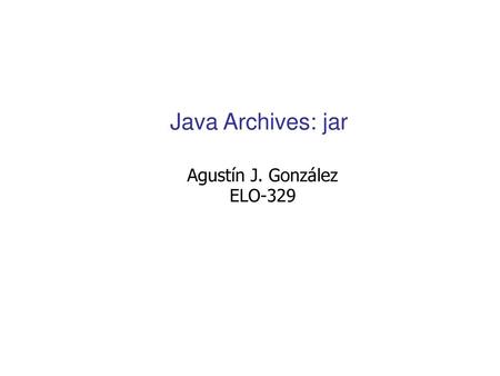Agustín J. González ELO-329