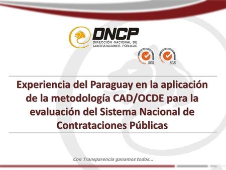 Experiencia del Paraguay en la aplicación