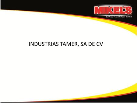 INDUSTRIAS TAMER, SA DE CV