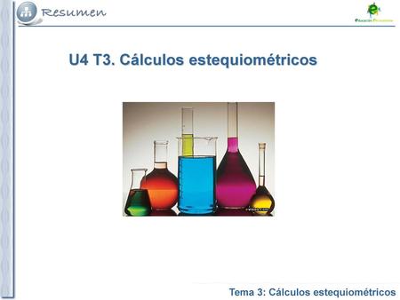 U4 T3. Cálculos estequiométricos