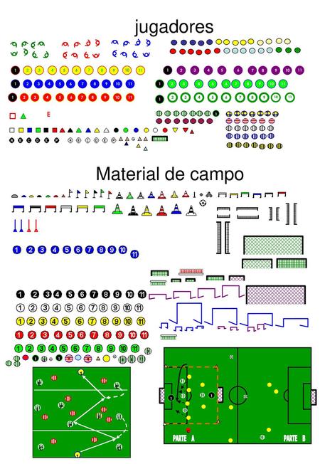 jugadores Material de campo 8 m. 16 m. E 1 E E L P P L P PARTE A