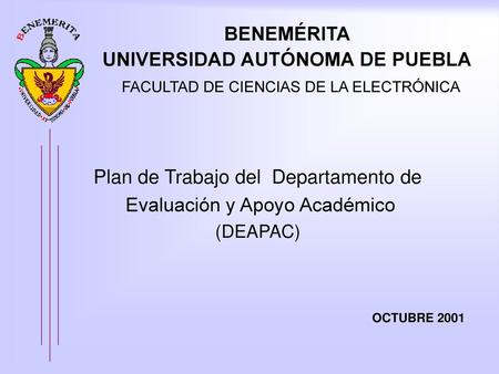 BENEMÉRITA UNIVERSIDAD AUTÓNOMA DE PUEBLA