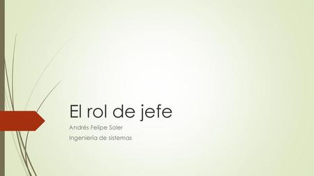 Andrés Felipe Soler Ingeniería de sistemas