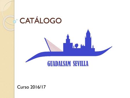 CATÁLOGO Curso 2016/17.