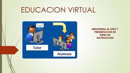 BIENVENIDA AL SITIO Y PRESENTACION DE MENU DE NAVEGACION
