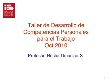 Profesor: Héctor Umanzor S.