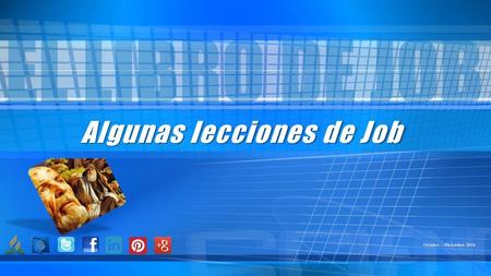 Algunas lecciones de Job