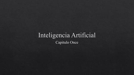 Inteligencia Artificial