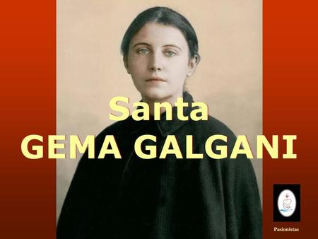 Santa GEMA GALGANI Pasionistas.