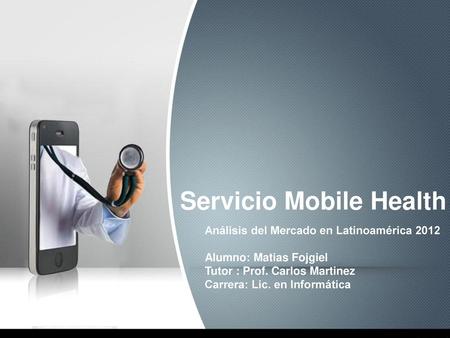 Servicio Mobile Health