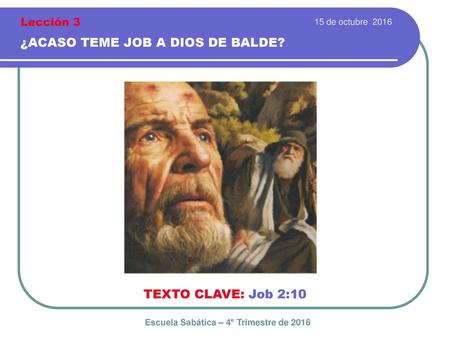 Escuela Sabática – 4° Trimestre de 2016
