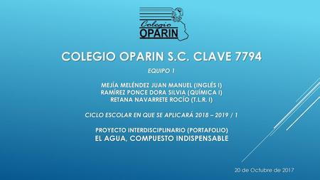 COLEGIO OPARIN S.C. CLAVE 7794