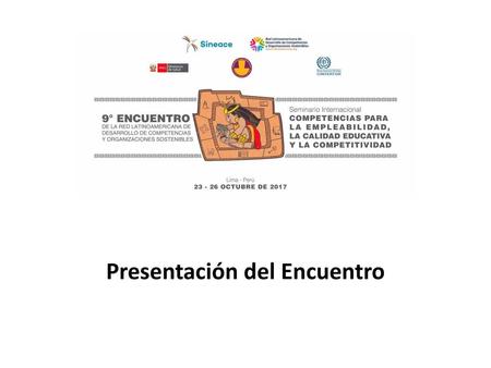 Presentación del Encuentro