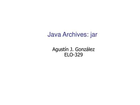 Agustín J. González ELO-329