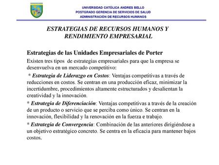 ESTRATEGIAS DE RECURSOS HUMANOS Y RENDIMIENTO EMPRESARIAL