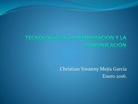 Tecnología de la información y la comunicación