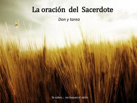 La oración del Sacerdote