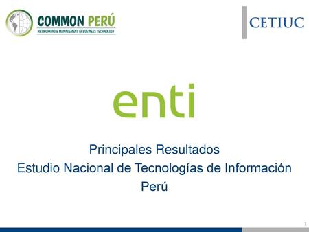 ¡Bienvenidos! Principales Resultados