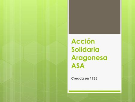 Acción Solidaria Aragonesa ASA