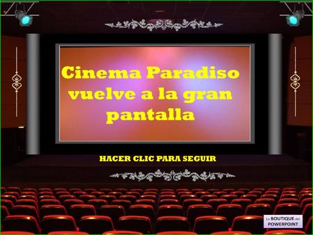 Cinema Paradiso vuelve a la gran pantalla