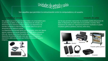 Unidades de entrada y salida