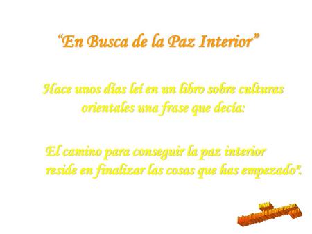 “En Busca de la Paz Interior”