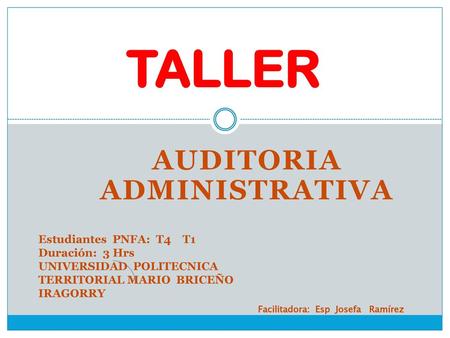 AUDITORIA ADMINISTRATIVA