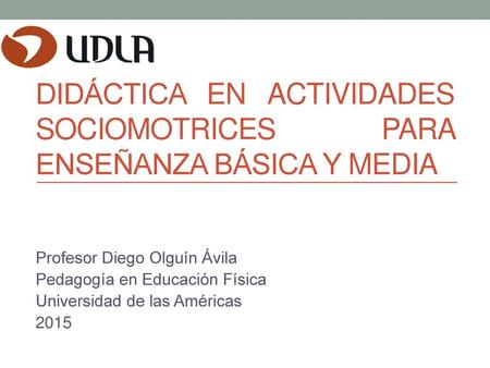 Didáctica en actividades sociomotrices para enseñanza básica y media