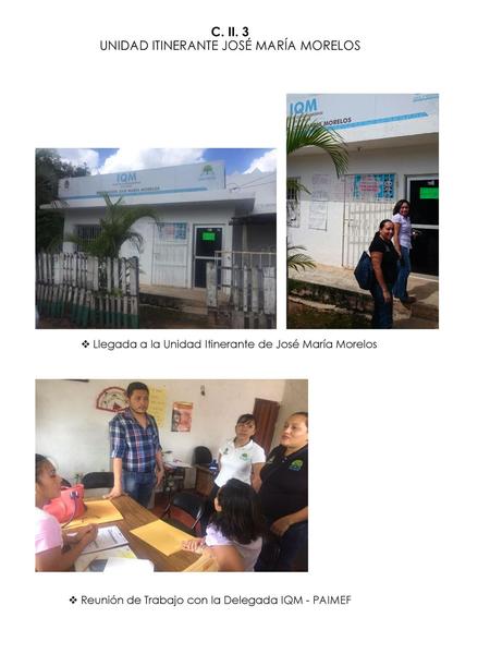 C. II. 3 UNIDAD ITINERANTE JOSÉ MARÍA MORELOS
