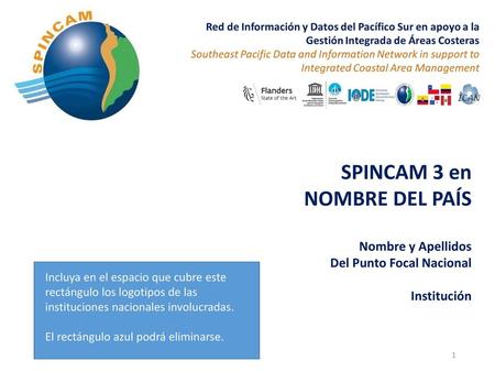 SPINCAM 3 en NOMBRE DEL PAÍS Nombre y Apellidos