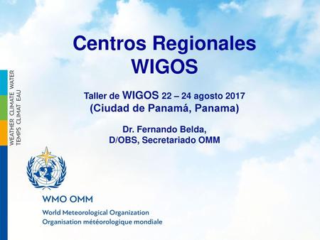 Centros Regionales WIGOS