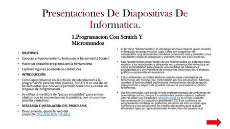 Presentaciones De Diapositivas De Informatica.