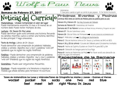 Noticias del Currículo