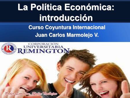 La Política Económica: introducción