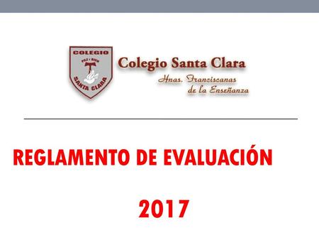 Reglamento de Evaluación