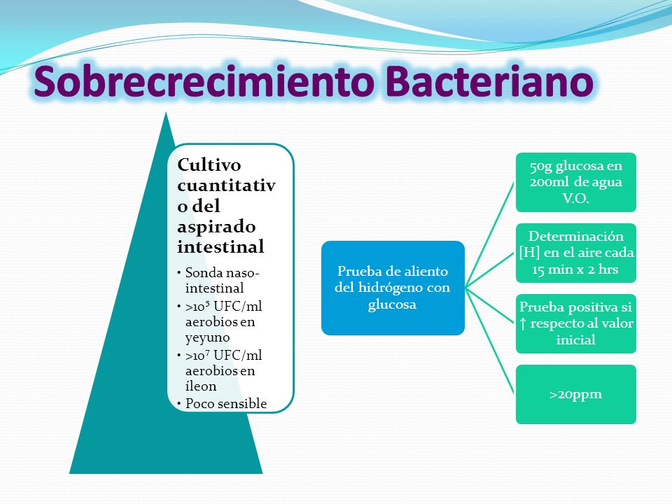 sobrecrecimiento bacteriano intestinal diagnostico